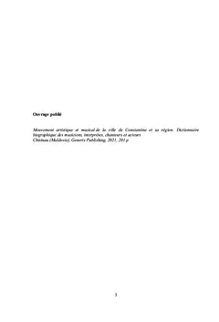 Dictionnaire biographique des Algériens du XIX° au XXI° siècle Tome I