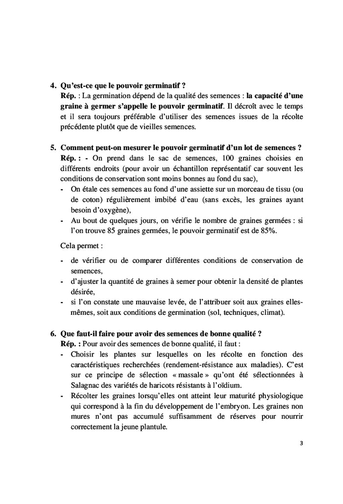 Cent questions d'Agronomie generale et plus...