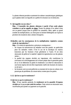 Cent questions d'Agronomie generale et plus...