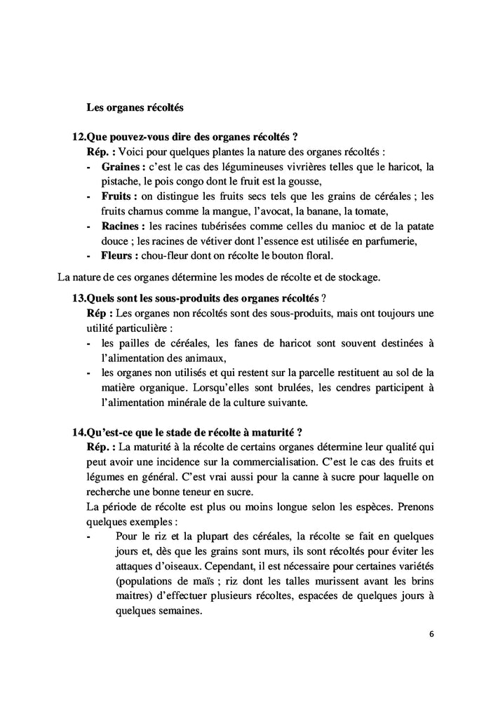 Cent questions d'Agronomie generale et plus...