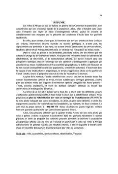 Amélioration de l'accessibilité dans les quartiers périphériques