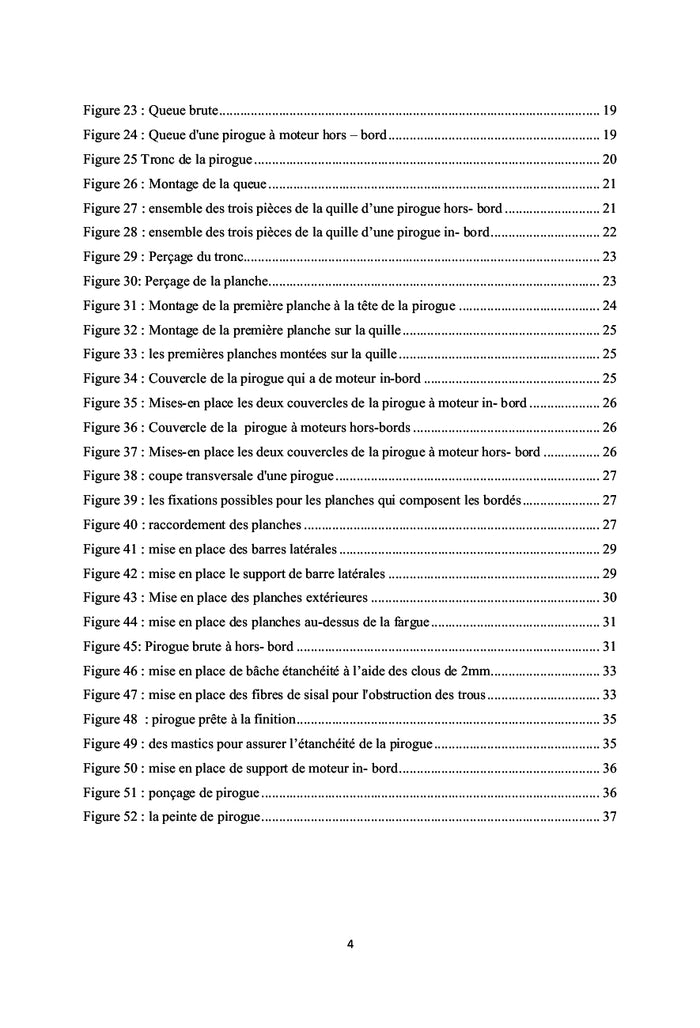 Manuel technique pour la construction des pirogues senegalaises