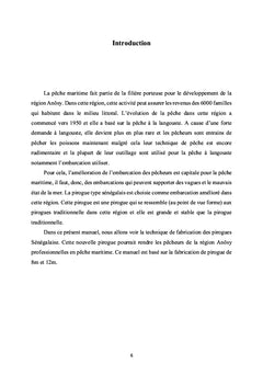 Manuel technique pour la construction des pirogues senegalaises
