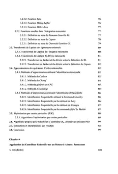 Amélioration des performances robuste par des filtres fractionnaires