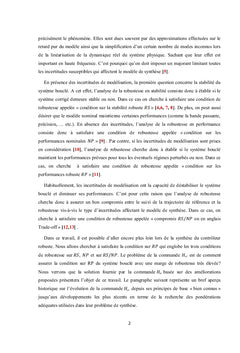 Amélioration des performances robuste par des filtres fractionnaires