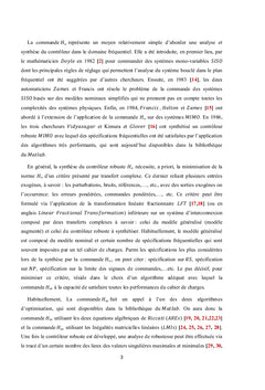 Amélioration des performances robuste par des filtres fractionnaires