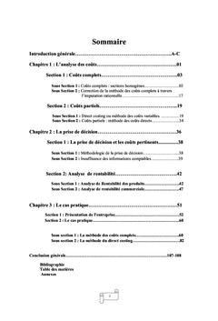 Coûts et prise de décision