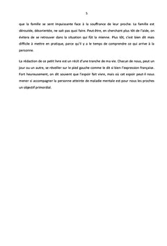 La maladie mentale: le périple de l'accompagnement