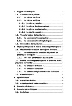 LA CHIRURGIE DES PLEURÉSIES PURULENTES