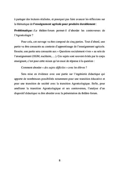 Etude d'un dispositif didactique :