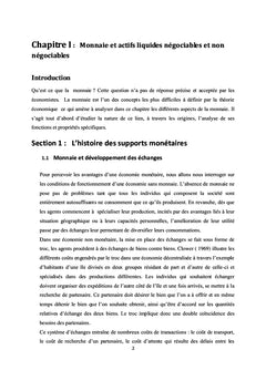 Economie monétaire et financiEre