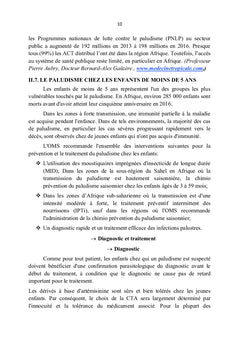 Déterminant De La Prise en Charge À Domicile Des Enfants De Moins De 5 Ans