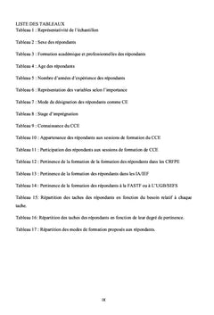 De l'analyse des besoins de formation des directeurs à la gestion des écoles