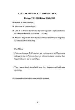 Nutrition des enfants, pratiques alimentaires des malnutris à Sikasso