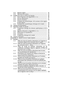 Taux optimum de protéines brutes dans l'alimentation de monogastrique