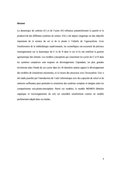 Modélisation des transferts