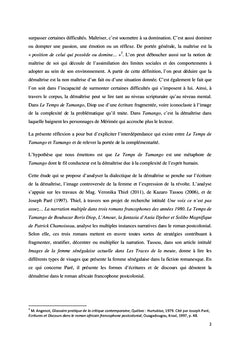 De la citation à l'intertextualité dans le roman africain francophone: