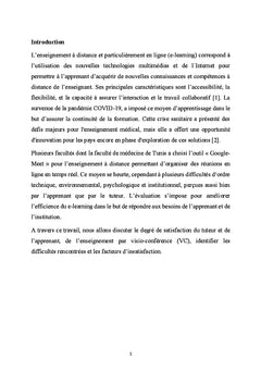 L'évaluation De L'enseignement Par Visioconférence