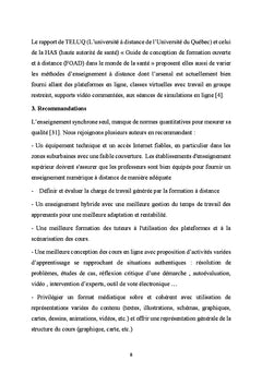 L'évaluation De L'enseignement Par Visioconférence