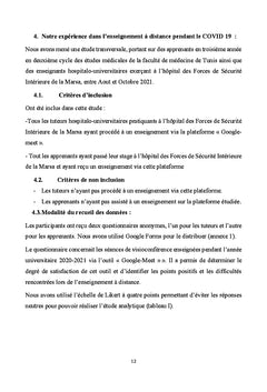 L'évaluation De L'enseignement Par Visioconférence