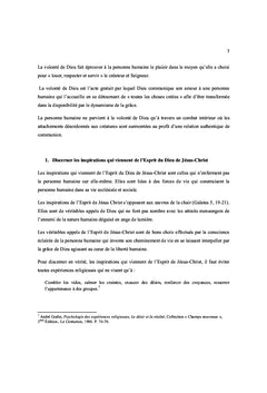 Discerner la volonte de Dieu dans la vie quotidienne