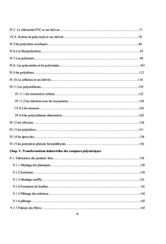 Cours de chimie des polymères