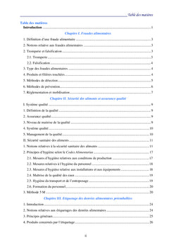 Législation des fraudes alimentaires