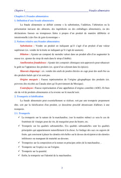 Législation des fraudes alimentaires