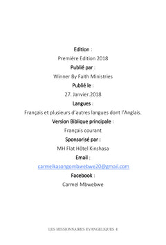 Les Missionnaires Evangéliques