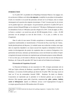 Coopération dans la politique d'accueil: migrants et demandeurs d'asile