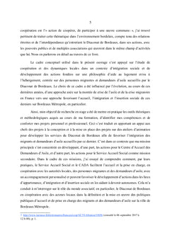 Coopération dans la politique d'accueil: migrants et demandeurs d'asile