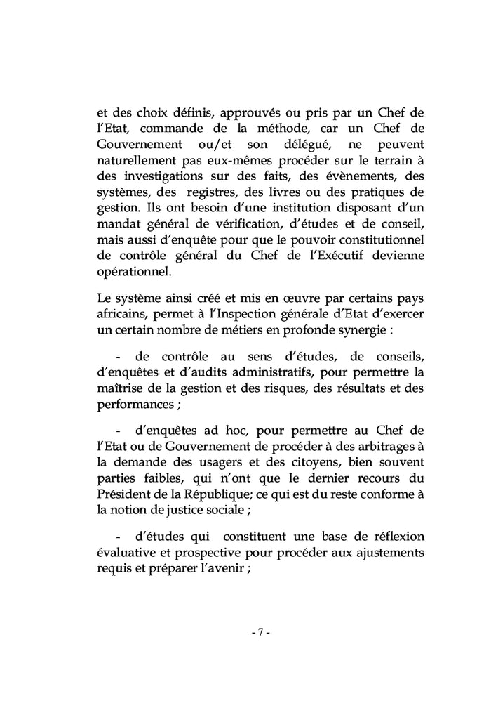 Inspections générales d'Etat d'Afrique