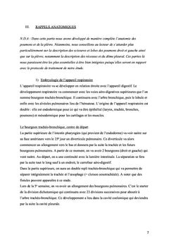 Techniques ostéopathiques pleurales et pulmonaires sur l'asthmatique