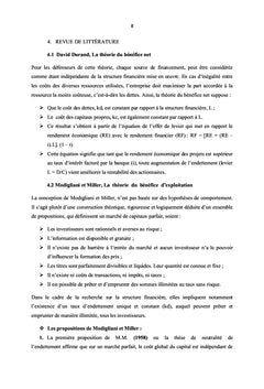 Effet de levier financier et la rentabilité d'une banque commerciale