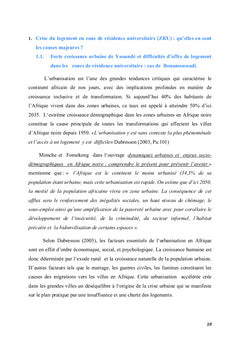 Crise du logement en zone de résidence universitaire de Yaoundé I