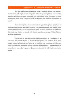 L'après pasteur ou l'après ministre associé à la chaire