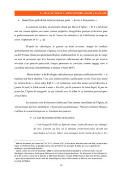L'après pasteur ou l'après ministre associé à la chaire