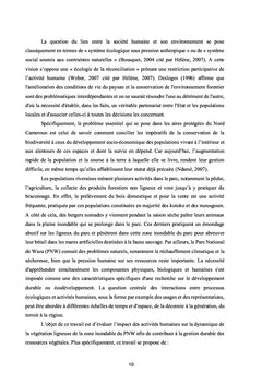 Impact de l'homme sur la dynamique de la végétation ligneuse