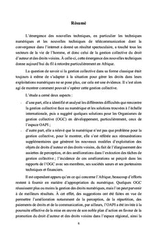 La gestion collective du droit d'auteur et des droits voisins à l'épreuve du numérique