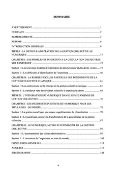 La gestion collective du droit d'auteur et des droits voisins à l'épreuve du numérique
