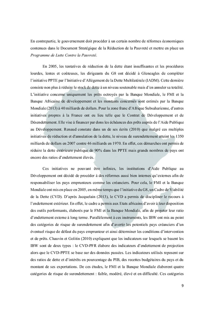 Sources de financement et développement en Afrique subsaharienne.