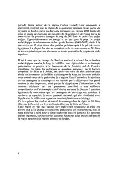 Archéologie de sauvetage liée aux barrages au Soudan. Roseris- Sitite