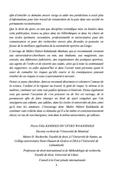 Responsabilité civile en droit de sport congolais