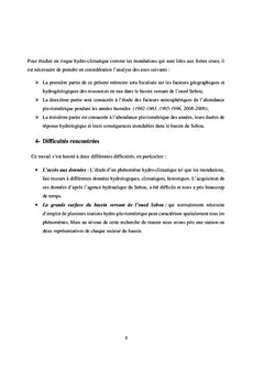 Les situations climatiques d'humidité extrême