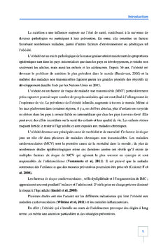 L'obésité infantile - profil nutritionnel et métabolique