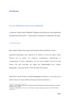 Perspectives et limites des Serious Games collaboratifs