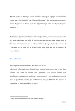 Perspectives et limites des Serious Games collaboratifs