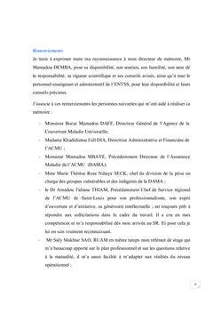 Apport des mutuelles de santé dans l'amélioration de la santé
