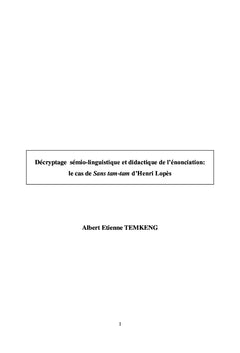 Décryptage sémio-linguistique et didactique de l'énonciation