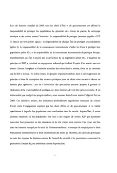 La responsabilité de protéger en droit international public